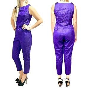 Norma Kamali Vintage Silk 2 piece set, Sleeveless Top‎ and Trousers